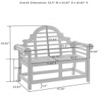 Caddington Indoor/Outdoor Teak Bench Teak