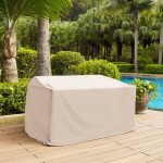 Outdoor Loveseat Furniture Cover Tan