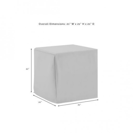 Outdoor End Table Furniture Cover Gray
