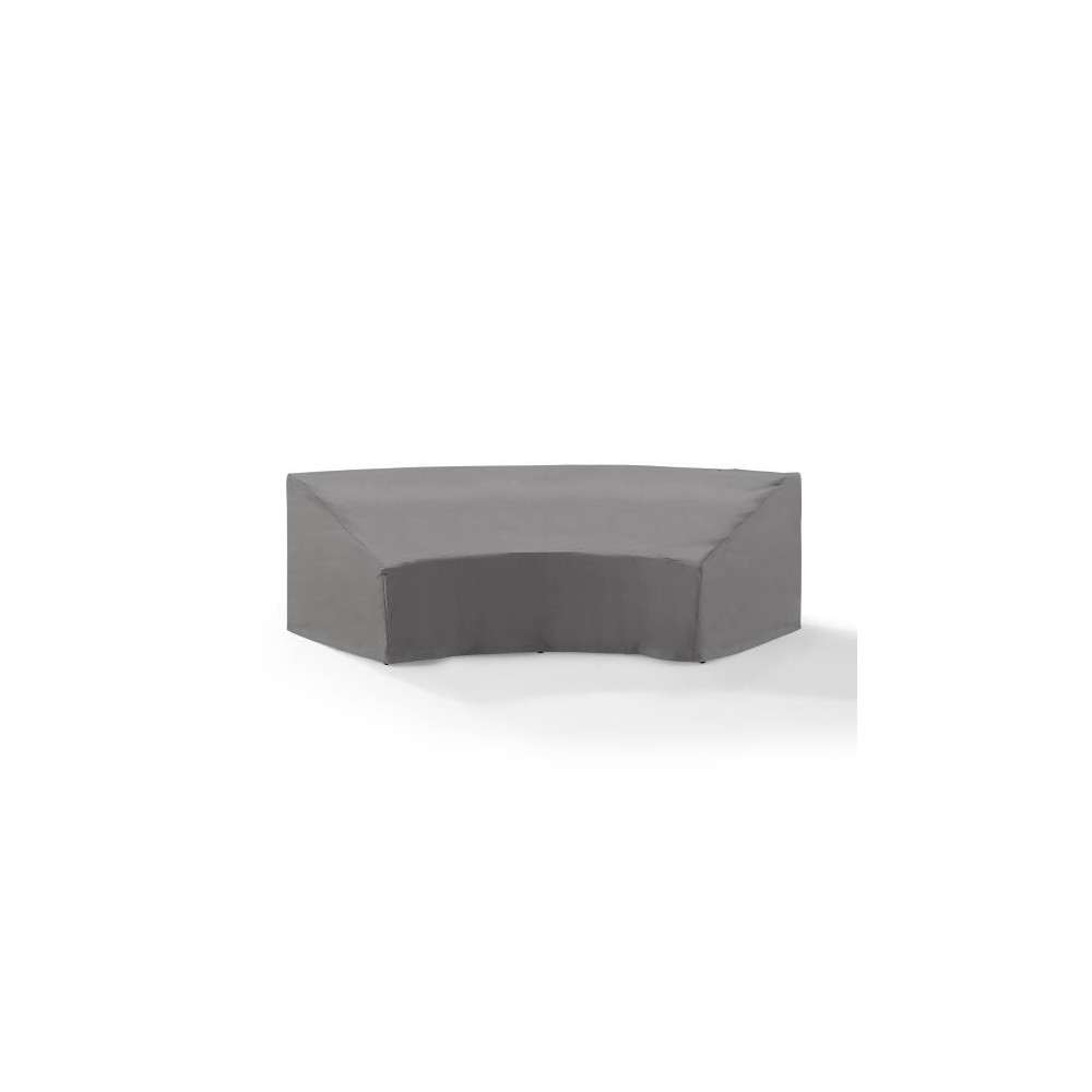 Outdoor Catalina Round Sectional Furniture Cover Gray