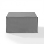 Outdoor Square Table And Ottoman Furniture Cover Gray