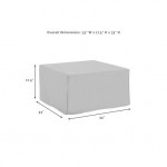 Outdoor Square Table And Ottoman Furniture Cover Gray