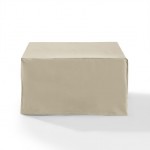 Outdoor Square Table And Ottoman Furniture Cover Tan