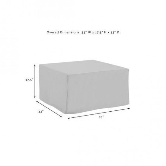Outdoor Square Table And Ottoman Furniture Cover Tan