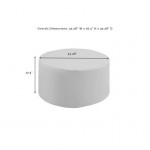 Outdoor Catalina Round Table Furniture Cover Gray