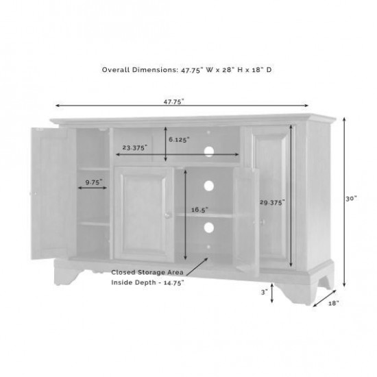 Lafayette 48" Tv Stand Cherry