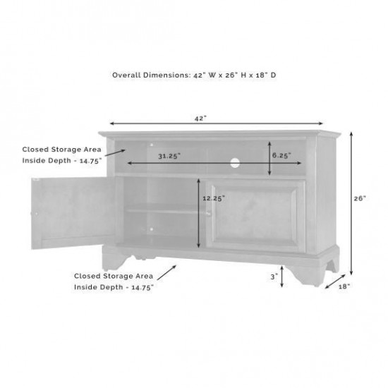 Lafayette 42" Tv Stand Mahogany