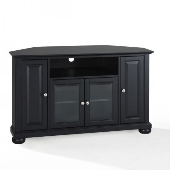 Alexandria 48" Corner Tv Stand Black