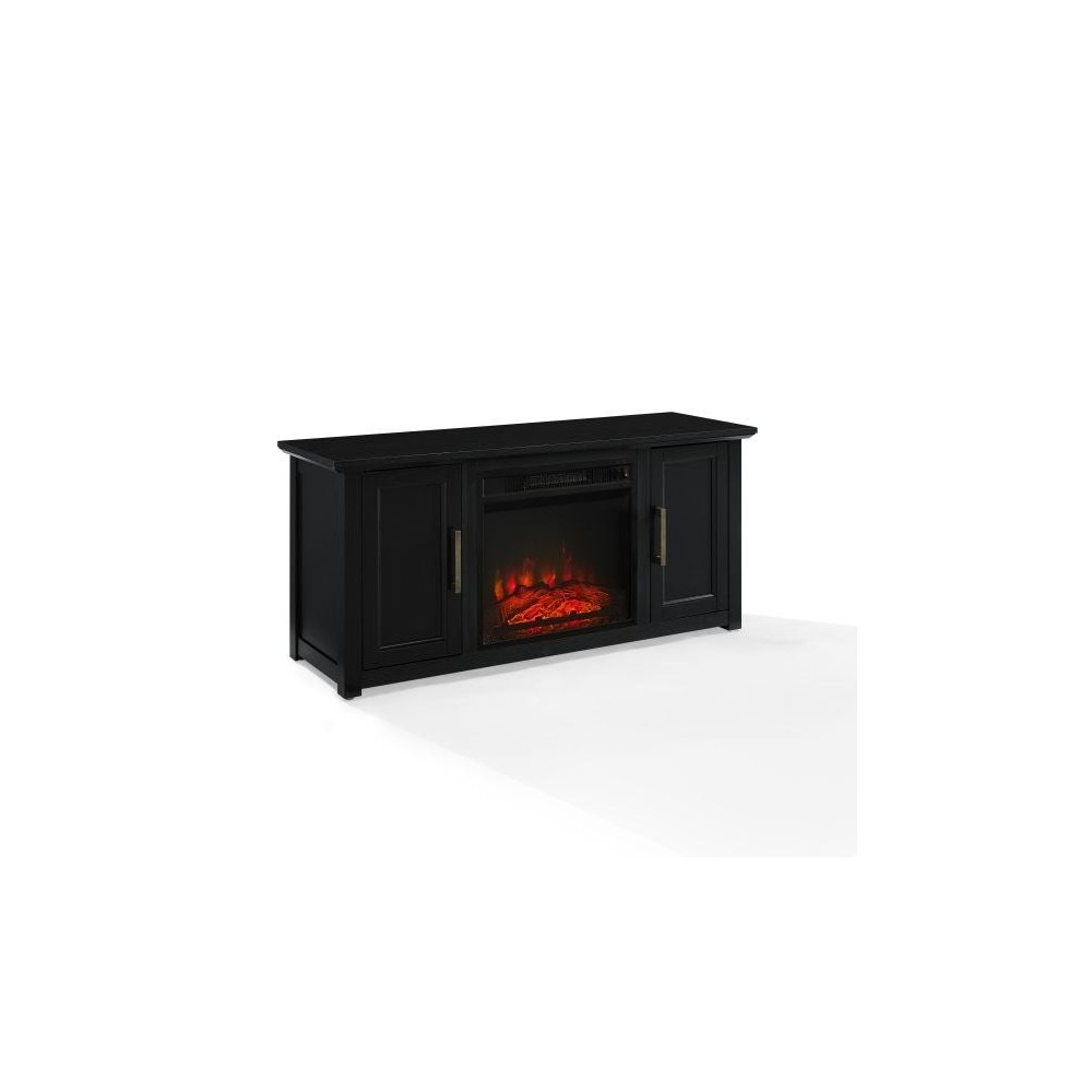 Camden 48" Low Profile Tv Stand W/Fireplace Black