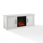 Camden 58" Low Profile Tv Stand W/Fireplace Whitewash