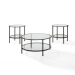 Aimee 3Pc Coffee Table Set Oil Rubbed Bronze - Coffee & 2 End Tables