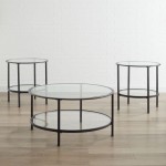 Aimee 3Pc Coffee Table Set Oil Rubbed Bronze - Coffee & 2 End Tables