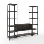 Jacobsen 3Pc Entertainment Set - Record Console & 2 Narrow Etageres