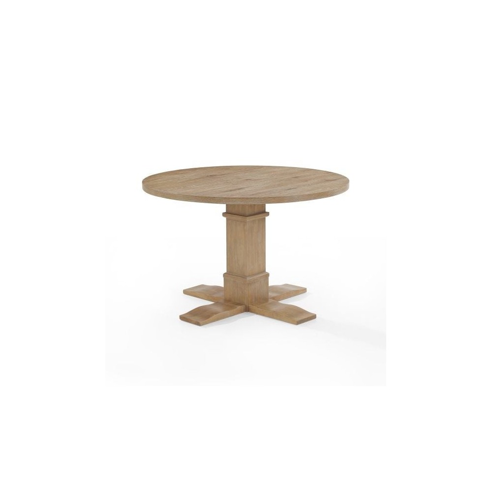 Joanna Round Dining Table Rustic Brown