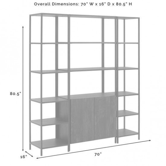 Jacobsen 3Pc Etagere Set - Large Etagere & 2 Narrow Etageres