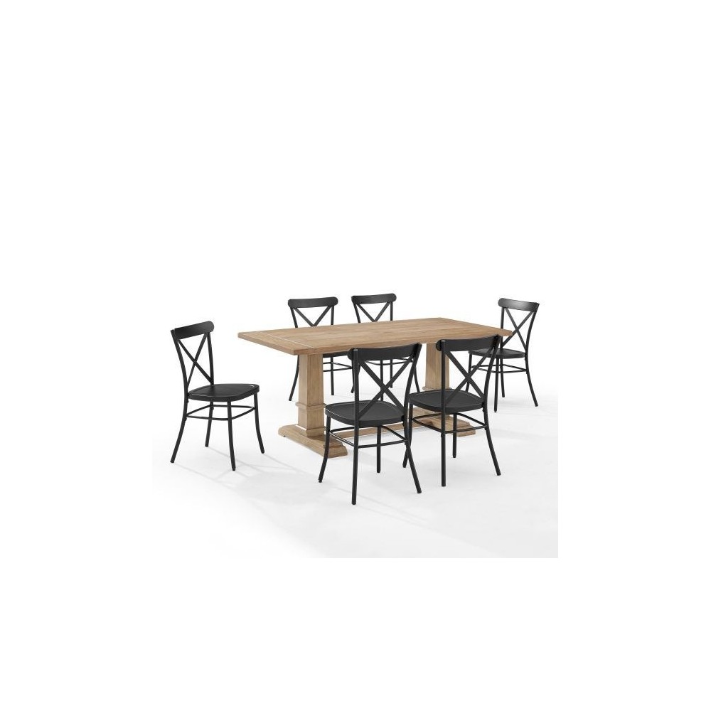 Joanna 7Pc Dining Set W/Camille Chairs- Table & 6 Chairs