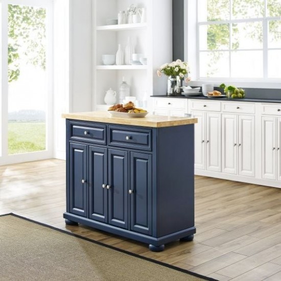 Madison Kitchen Island Navy