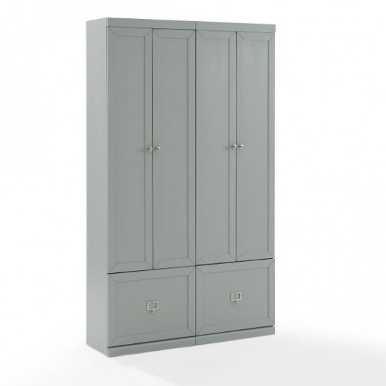 Harper 2Pc Entryway Set Gray - 2 Pantry Closets