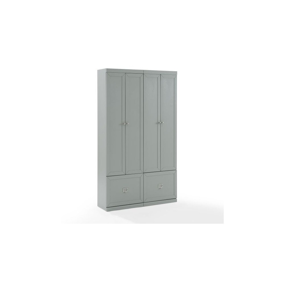 Harper 2Pc Entryway Set Gray - 2 Pantry Closets