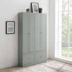 Harper 2Pc Entryway Set Gray - 2 Pantry Closets