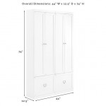 Harper 2Pc Entryway Set Gray - 2 Pantry Closets