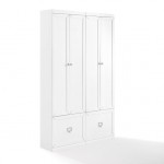 Harper 2Pc Entryway Set White - 2 Pantry Closets