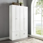 Harper 2Pc Entryway Set White - 2 Pantry Closets