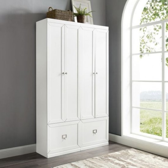 Harper 2Pc Entryway Set White - 2 Pantry Closets