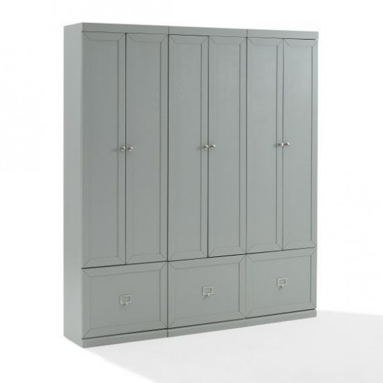 Harper 3Pc Entryway Set Gray - 3 Pantry Closets