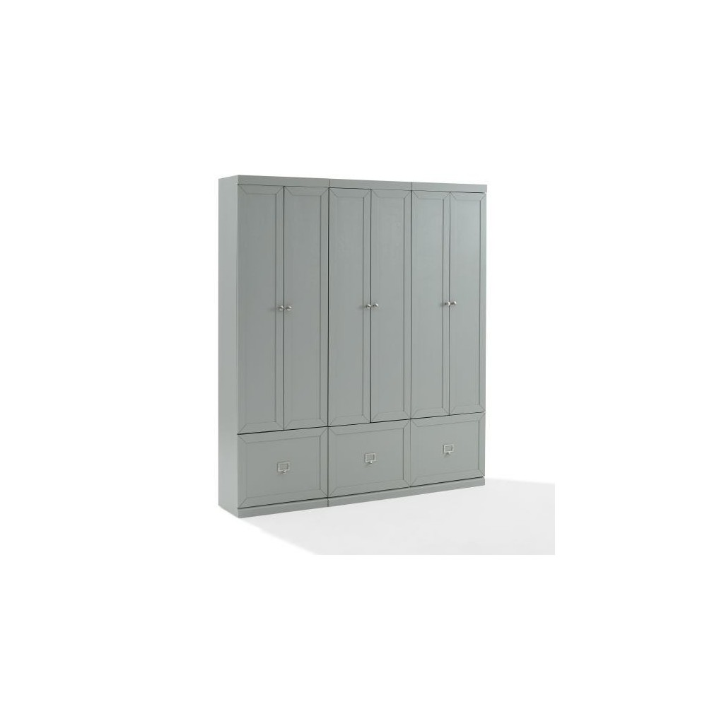 Harper 3Pc Entryway Set Gray - 3 Pantry Closets