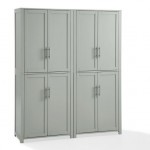 Savannah 2Pc Pantry Set Gray - 2 Pantries