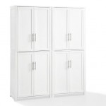 Savannah 2Pc Pantry Set White - 2 Pantries