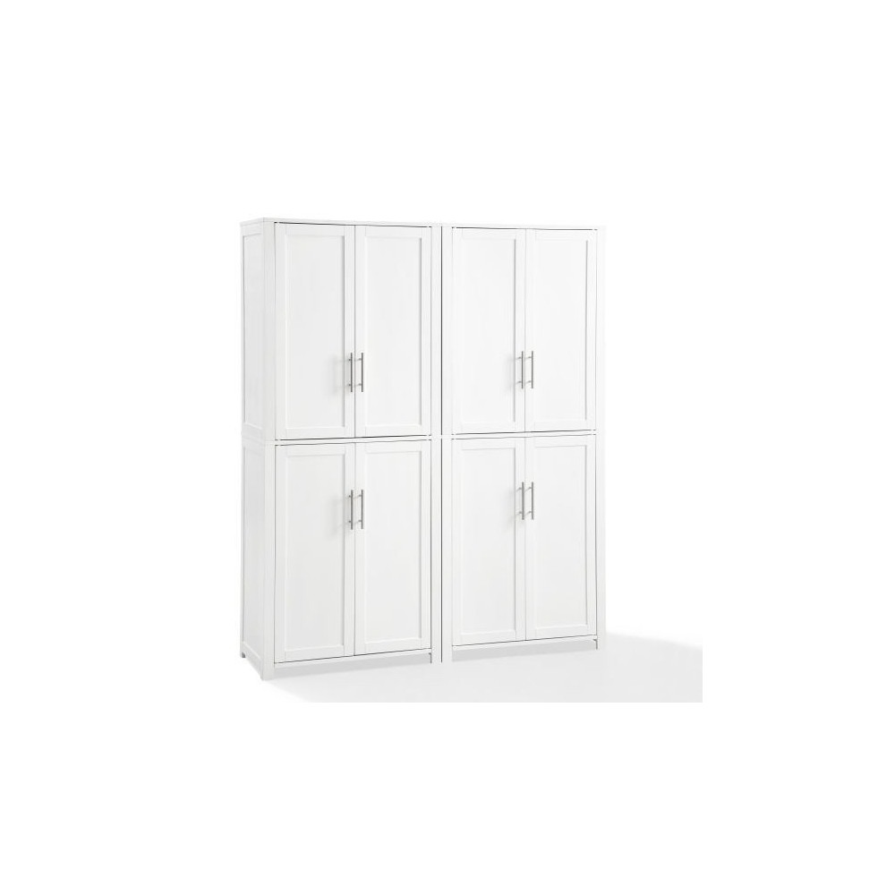 Savannah 2Pc Pantry Set White - 2 Pantries