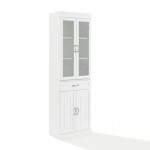 Stanton Glass Door Pantry White