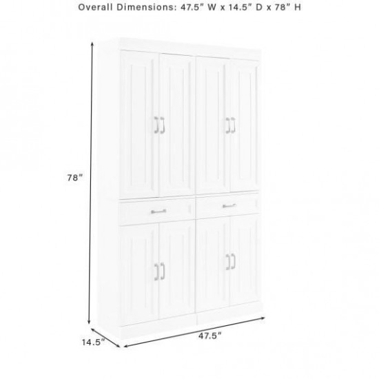 Stanton 2Pc Pantry Set White - 2 Pantries