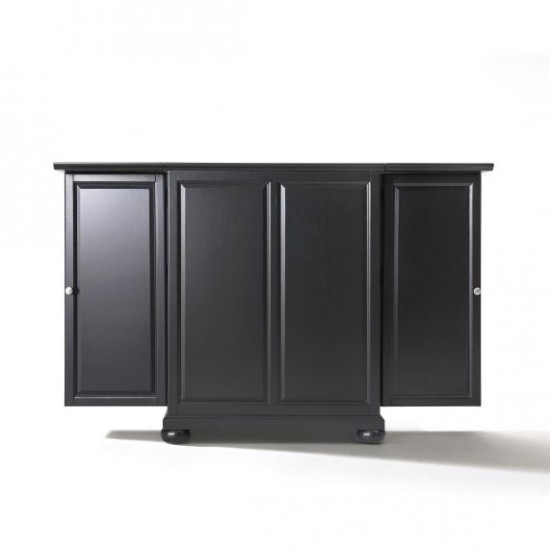 Alexandria Expandable Bar Cabinet Black