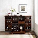 Alexandria Expandable Bar Cabinet Mahogany