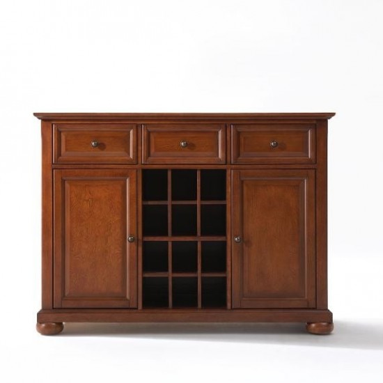 Alexandria Sideboard Cabinet W/Wine Storage Cherry