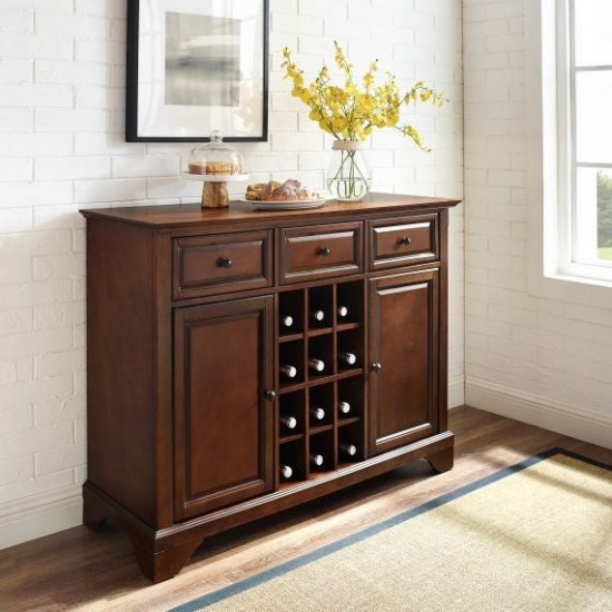 Lafayette Sideboard Cabinet W/Wine Storage Mahogany