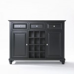 Cambridge Sideboard Cabinet W/Wine Storage Black