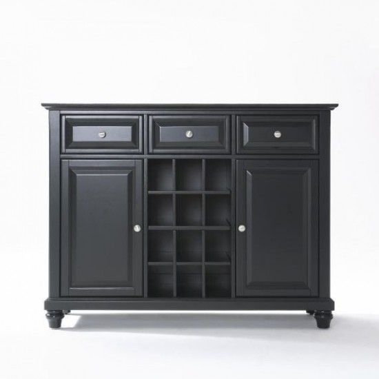 Cambridge Sideboard Cabinet W/Wine Storage Black