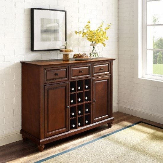 Cambridge Sideboard Cabinet W/Wine Storage Mahogany