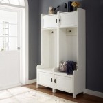 Fremont 2Pc Entryway Set Distressed White - 2 Hall Trees