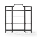 Aimee 3Pc Etagere Set Soft Gold (Large Etagere & 2 Narrow Etageres)