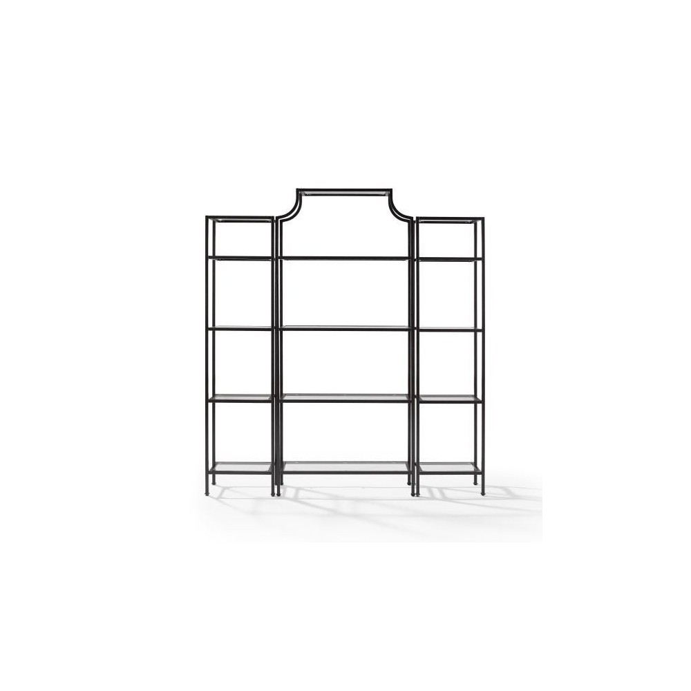 Aimee 3Pc Etagere Set Soft Gold (Large Etagere & 2 Narrow Etageres)