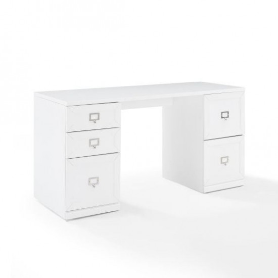 Harper File Cabinet Desk White