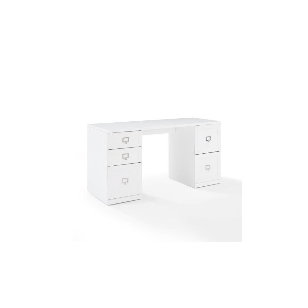 Harper File Cabinet Desk White