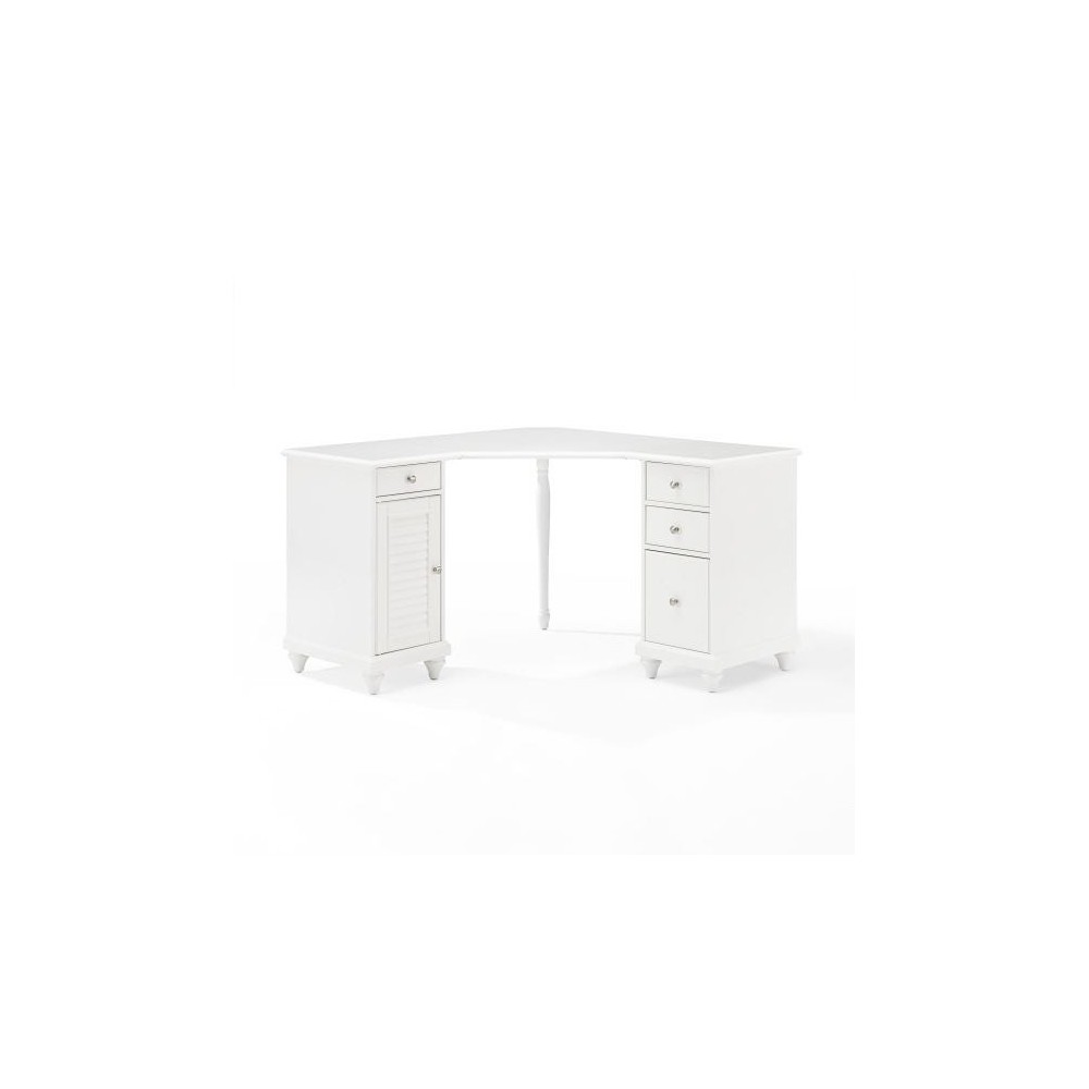 Palmetto Corner Desk White