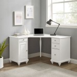 Palmetto Corner Desk White