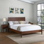 Landon Queen Bed Mahogany - Headboard, Footboard, Rails